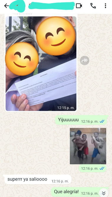 Captura de WhatsApp de cliente feliz 6